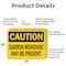 Signmission Carbon Monoxide May Be Present OSHA Caution Sign, Aluminum, 24in W x 18in L, 2PK OS-2PACK-CS-A-1824-L-19122 - alternate 2